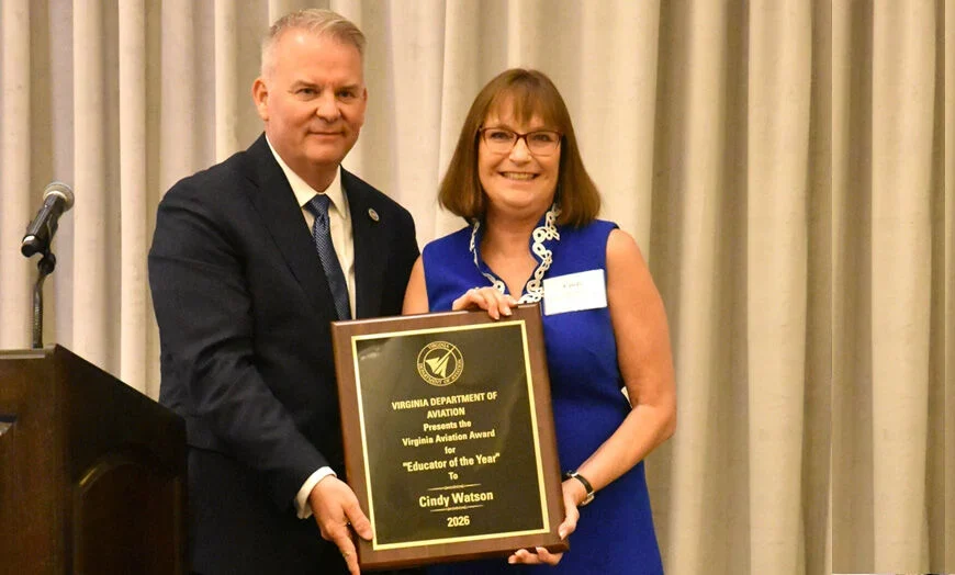 State Aviation Department Honors Bedford Teacher